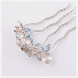 新光飾品新品促銷 韓國水晶花插梳，盤發(fā)必備時(shí)尚發(fā)飾